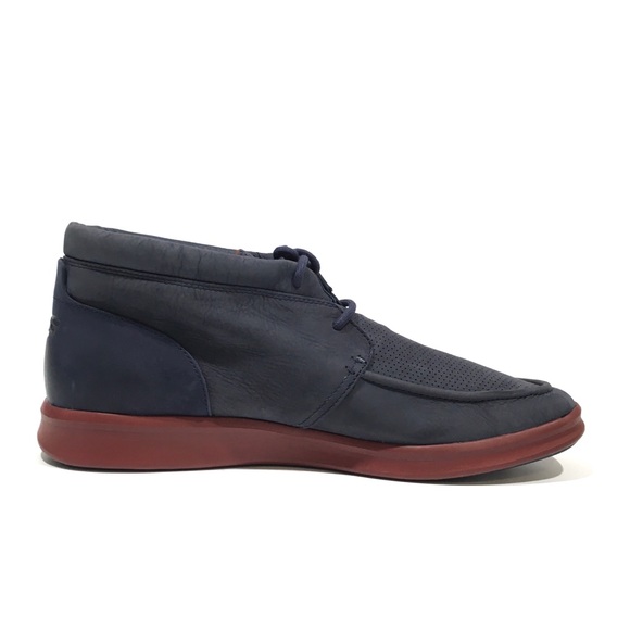 UGG HULMAN PERF CHUKKA SNEAKERS -NAVY LEATHER -MEN’S US 13 -NEW - Picture 3 of 8